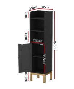 Artiss Bathroom Storage Cabinet with Adjustable Shelves - Image 3