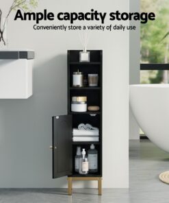 Artiss Bathroom Storage Cabinet with Adjustable Shelves - Image 5