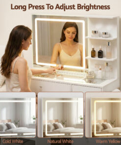 Artiss Dressing Table with LED Mirror for Beauty Lovers - Image 5
