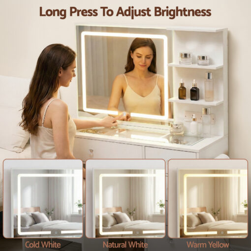 Artiss Dressing Table with LED Mirror for Beauty Lovers – image 5