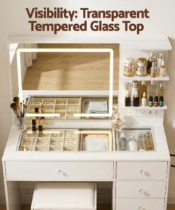 Artiss Dressing Table with LED Mirror for Beauty Lovers - Image 7