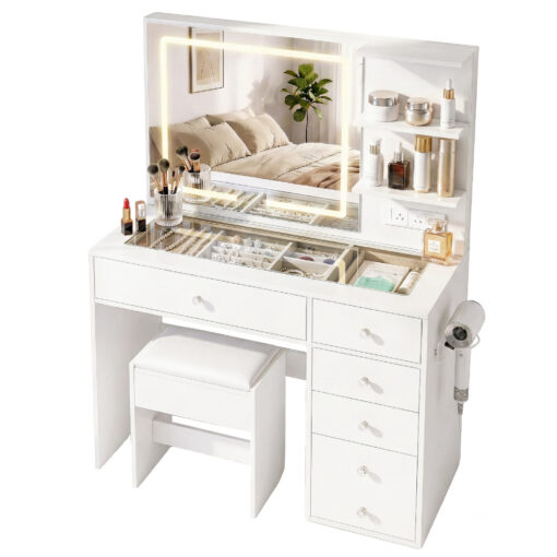 Artiss Dressing Table with LED Mirror for Beauty Lovers – image 8