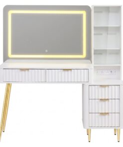 Artiss Dressing Table LED Vanity Desk for Elegant Beauty - Image 4