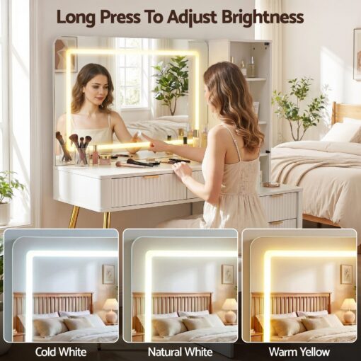 Artiss Dressing Table LED Vanity Desk for Elegant Beauty – image 5