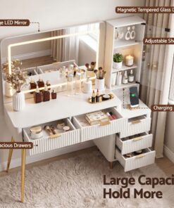 Artiss Dressing Table LED Vanity Desk for Elegant Beauty - Image 6