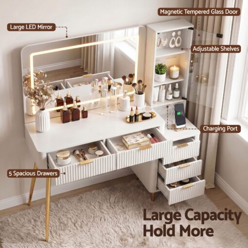 Artiss Dressing Table LED Vanity Desk for Elegant Beauty – image 6