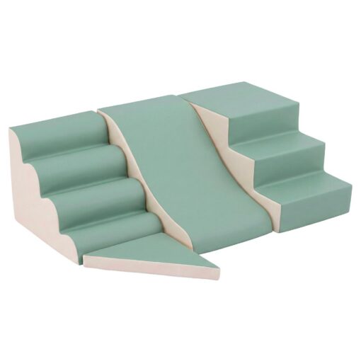 Keezi 4-Piece Foam Climbing Blocks with Rocker – image 3