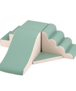 Keezi 4-Piece Foam Climbing Blocks with Rocker - Image 9
