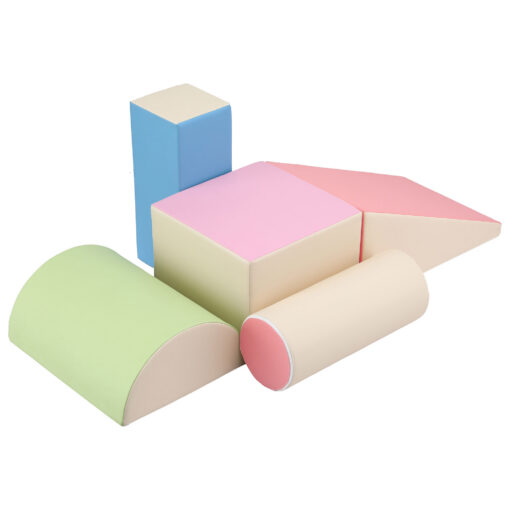 Keezi 5-Piece Foam Climbing Blocks with Slide – image 8