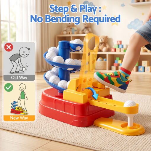 Keezi Kids Golf Set with Foot Pedal Launcher – image 5