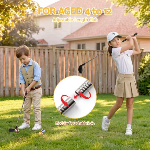 Keezi Kids Golf Chipping Game, 24 Sticky Balls – image 6