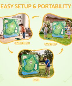 Keezi Kids Golf Chipping Game, 24 Sticky Balls - Image 8