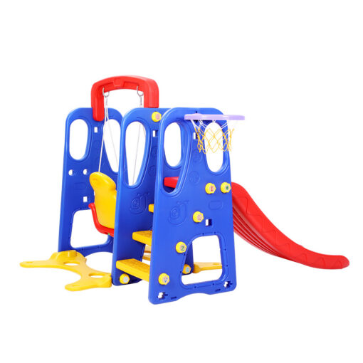 Keezi Kids 3-in-1 Slide Swing Set with Hoop – image 4