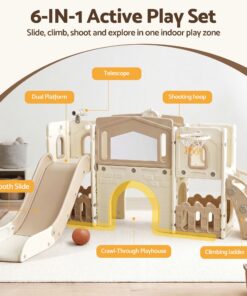 Keezi Kids Slide Set with Drawing Board - Image 4