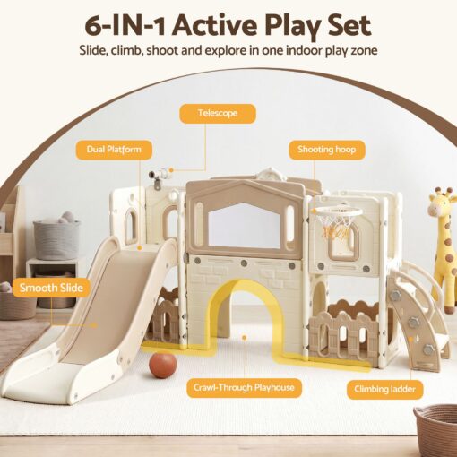 Keezi Kids Slide Set with Drawing Board – image 4