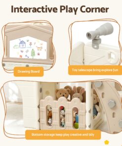 Keezi Kids Slide Set with Drawing Board - Image 5