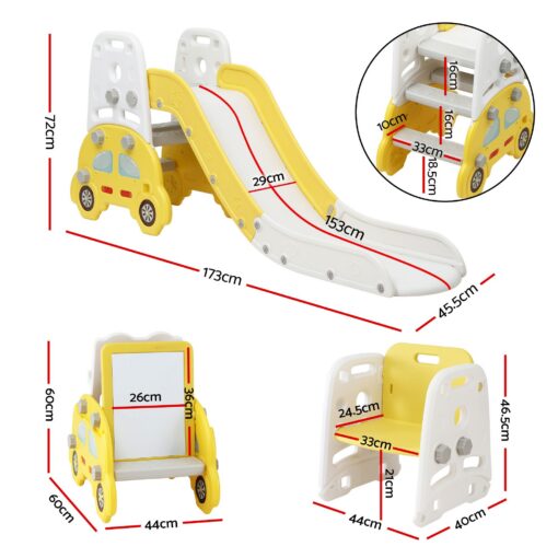 Keezi Kids Indoor Slide Set with Drawing Board – image 2