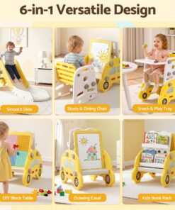 Keezi Kids Indoor Slide Set with Drawing Board - Image 4