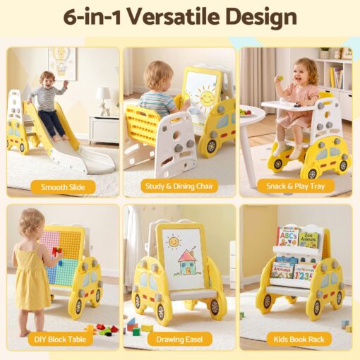 Keezi Kids Indoor Slide Set with Drawing Board – image 4