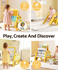 Keezi Kids Indoor Slide Set with Drawing Board - Image 6