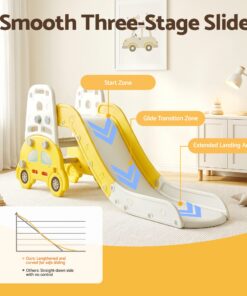 Keezi Kids Indoor Slide Set with Drawing Board - Image 7