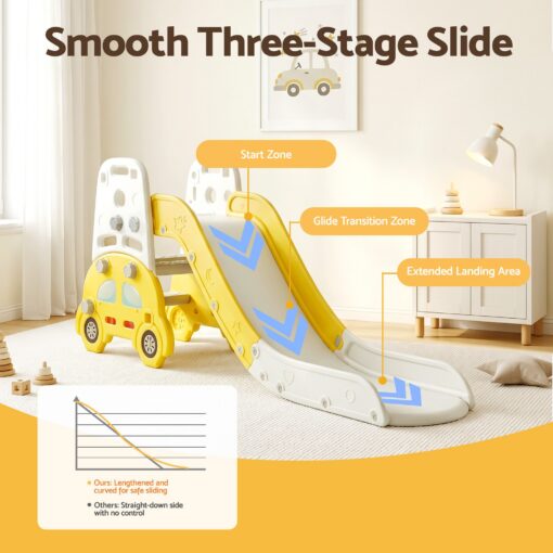 Keezi Kids Indoor Slide Set with Drawing Board – image 7