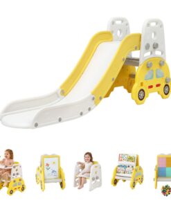 Keezi Kids Indoor Slide Set with Drawing Board - Image 9