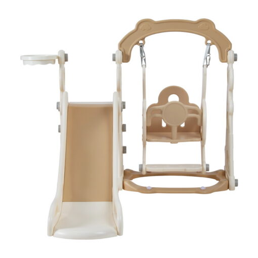Keezi Kids Slide Swing Set 3-in-1 Beige – image 3