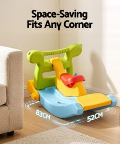 Keezi 3-in-1 Kids Slide Set with Ring Toss - Image 5
