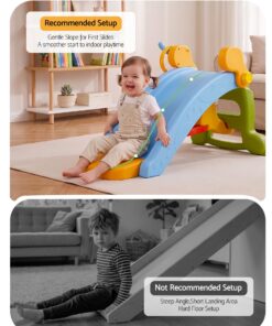 Keezi 3-in-1 Kids Slide Set with Ring Toss - Image 8