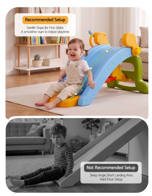 Keezi 3-in-1 Kids Slide Set with Ring Toss – image 8