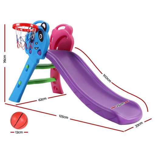 Keezi Kids Slide Set with 100cm Slide and Hoop – image 2