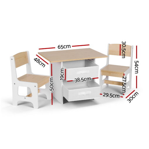 Keezi Kids Table and Chairs Set for Creative Playtime – image 2