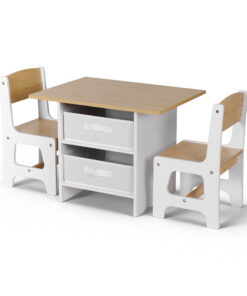 Keezi Kids Table and Chairs Set for Creative Playtime - Image 3