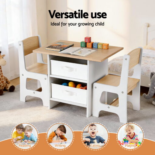 Keezi Kids Table and Chairs Set for Creative Playtime – image 5