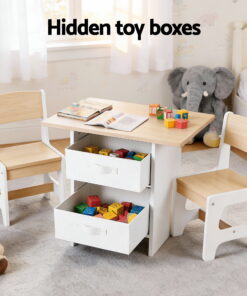 Keezi Kids Table and Chairs Set for Creative Playtime - Image 6