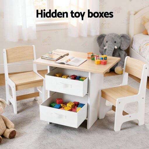 Keezi Kids Table and Chairs Set for Creative Playtime – image 6