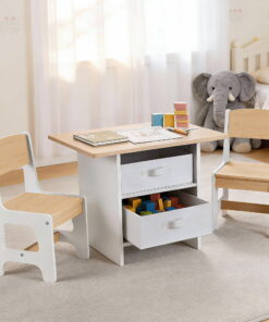 Keezi Kids Table and Chairs Set for Creative Playtime - Image 7