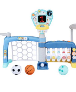 Keezi Kids 5-in-1 Sports Game Set Blue - Image 3