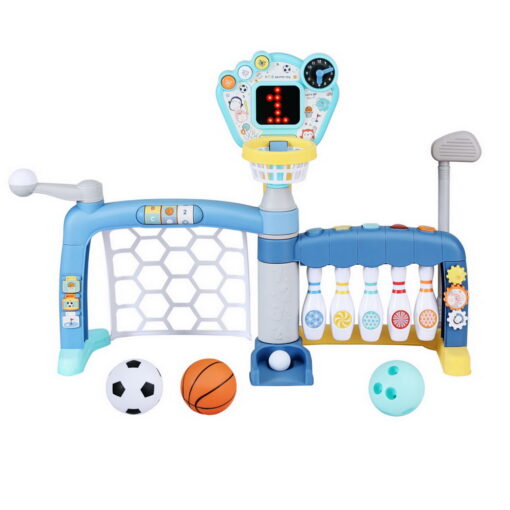 Keezi Kids 5-in-1 Sports Game Set Blue – image 3