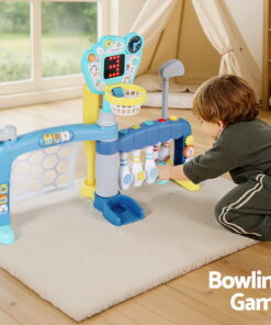 Keezi Kids 5-in-1 Sports Game Set Blue - Image 5