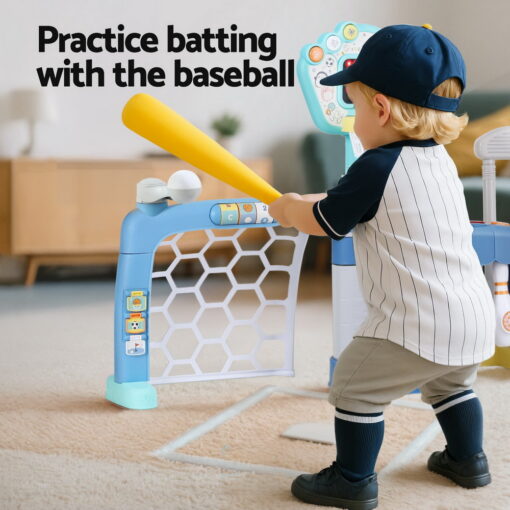 Keezi Kids 5-in-1 Sports Game Set Blue – image 6