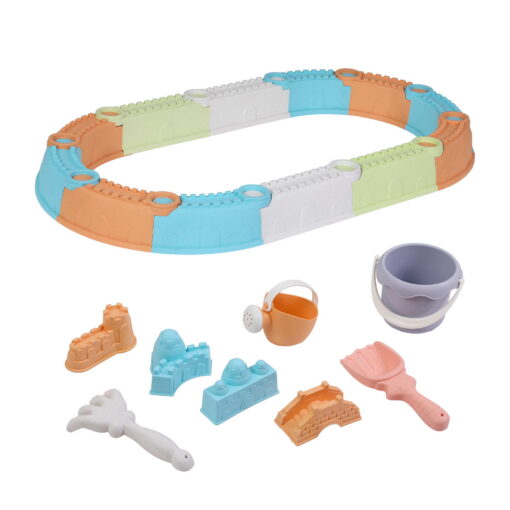 Keezi Kids Sandpit Set with 184cm Beach Fence – image 3