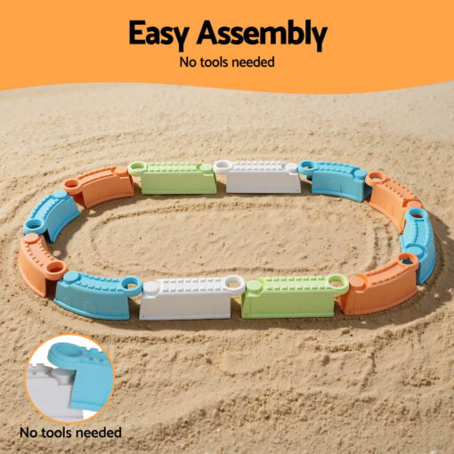 Keezi Kids Sandpit Set with 184cm Beach Fence – image 4
