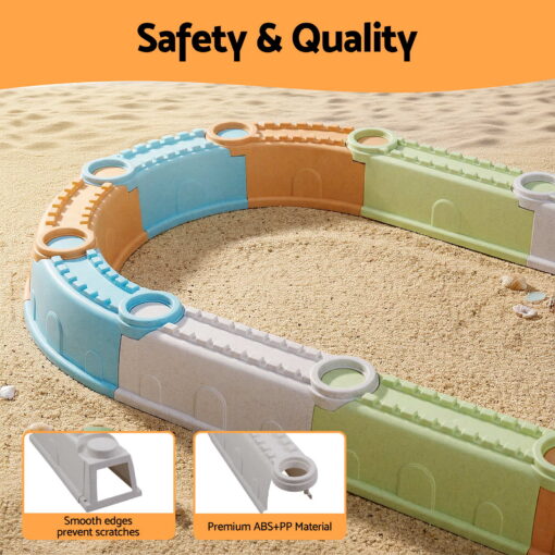 Keezi Kids Sandpit Set with 184cm Beach Fence – image 7