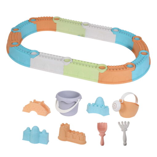 Keezi Kids Sandpit Set with 184cm Beach Fence – image 8