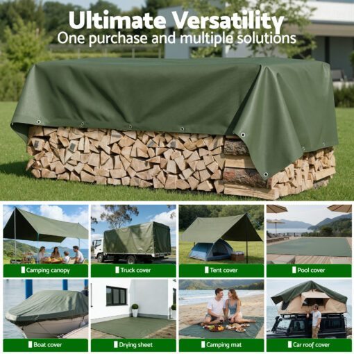 Instahut Tarp 4x6m - Heavy Duty Water Resistant Solution – image 8
