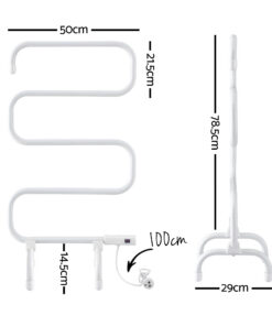 Devanti Heated Towel Rail - Warm, Dry Towels Anytime - Image 3