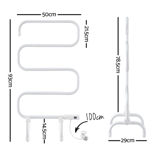 Devanti Heated Towel Rail - Warm, Dry Towels Anytime – image 3