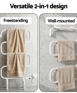 Devanti Heated Towel Rail - Warm, Dry Towels Anytime - Image 5